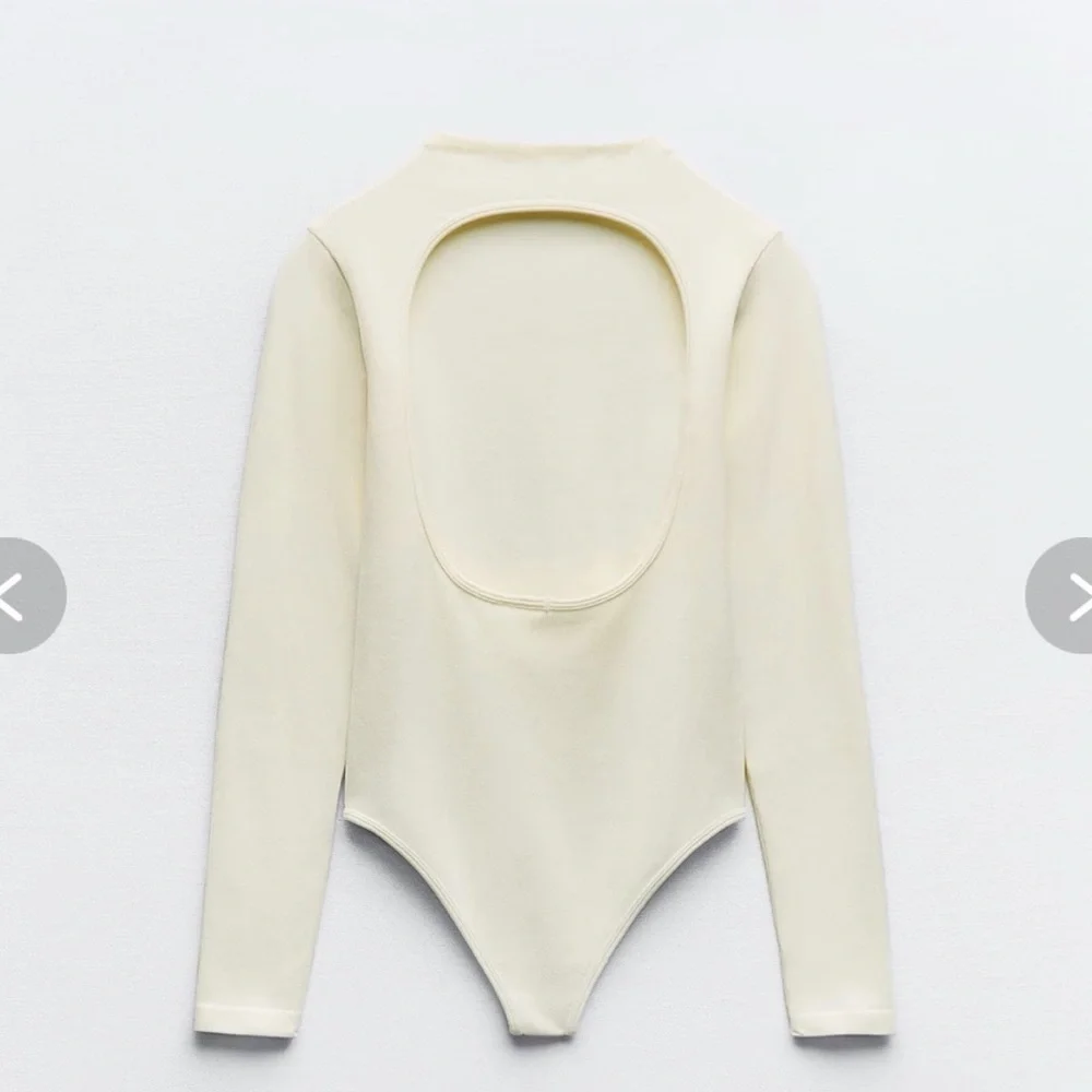 Cream Long Sleeve Bodysuit